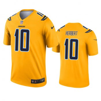 Los Angeles Chargers Justin Herbert Gold Inverted Legend Jersey