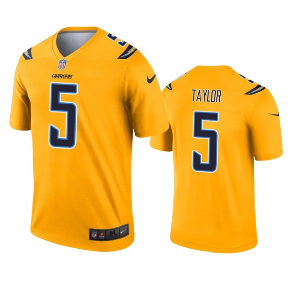 Los Angeles Chargers Tyrod Taylor Gold Inverted Legend Jersey