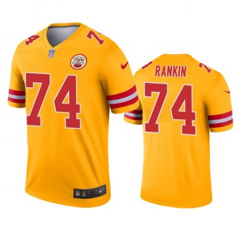 Kansas City Chiefs Martinas Rankin Gold Inverted Legend Jersey