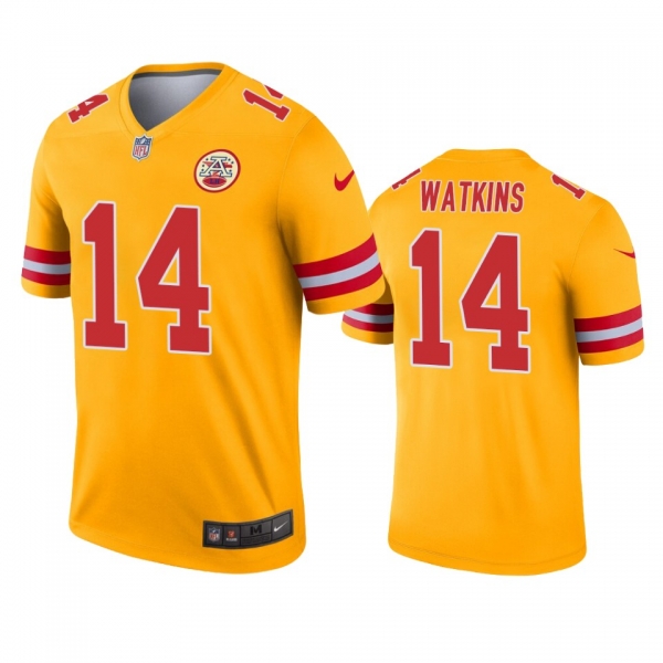 Kansas City Chiefs Sammy Watkins Gold Inverted Legend Jersey