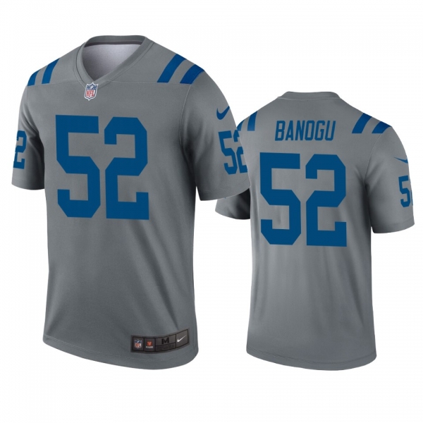 Indianapolis Colts Ben Banogu Gray Inverted Legend Jersey