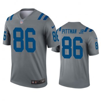 Indianapolis Colts Mike Pittman Jr. Gray Inverted Legend Jersey