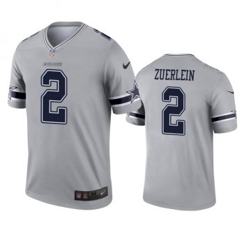 Dallas Cowboys Greg Zuerlein Gray Inverted Legend Jersey