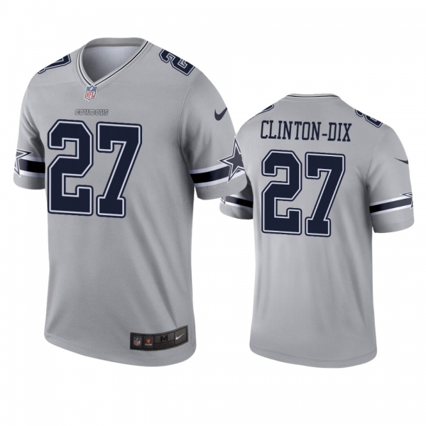 Dallas Cowboys Ha Ha Clinton-Dix Gray Inverted Legend Jersey