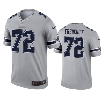 Dallas Cowboys Travis Frederick Gray Inverted Legend Jersey