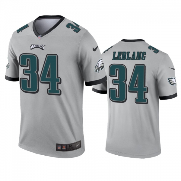 philadelphia Eagles Cre'Von LeBlanc Silver Inverted Legend Jersey