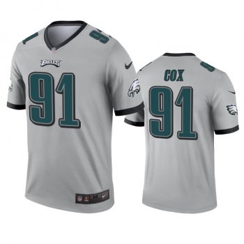 Philadelphia Eagles Fletcher Cox Silver Inverted Legend Jersey