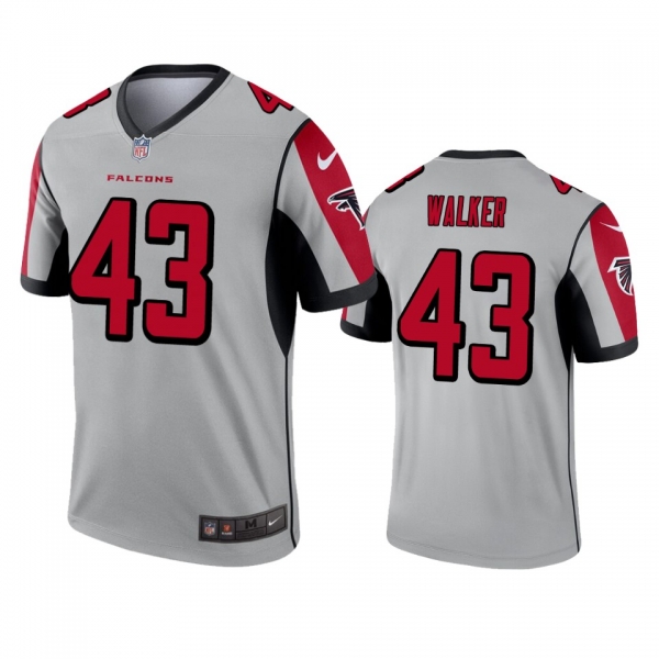 Atlanta Falcons Mykal Walker Silver Inverted Legend Jersey