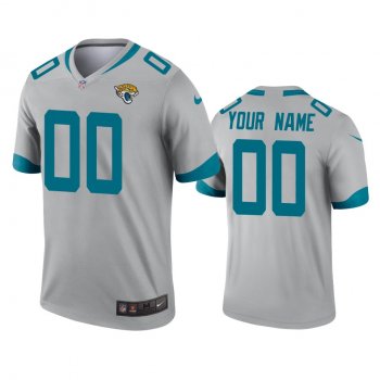 Jacksonville Jaguars Custom Silver Inverted Legend Jersey