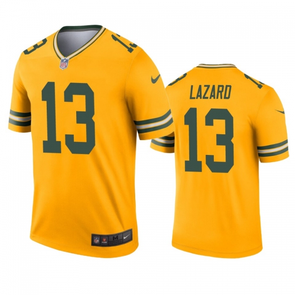 Green Bay Packers Allen Lazard Gold Inverted Legend Jersey