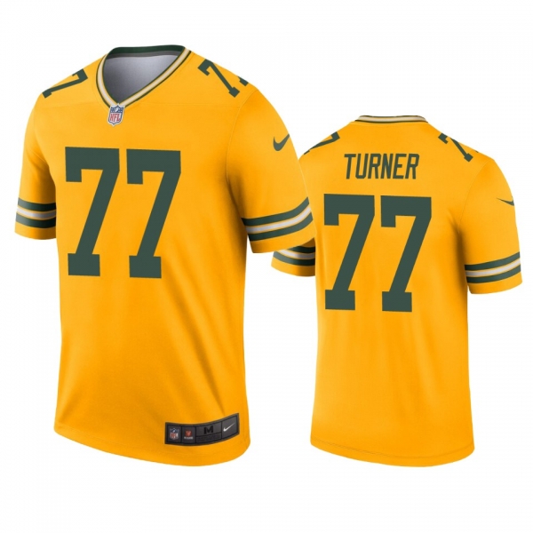 Green Bay Packers Billy Turner Gold Inverted Legend Jersey