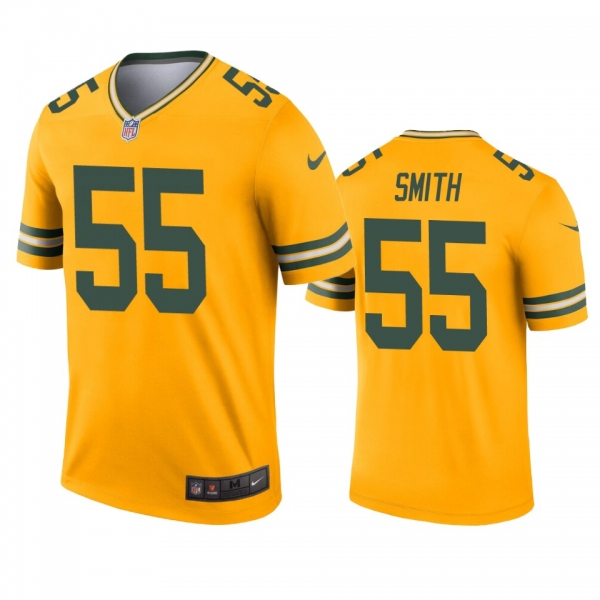 Green Bay Packers Za'Darius Smith Gold Inverted Legend Jersey