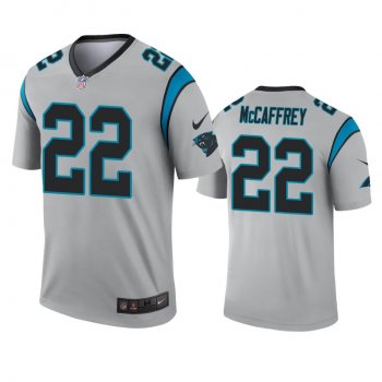 Carolina Panthers Christian McCaffrey Silver Inverted Legend Jersey