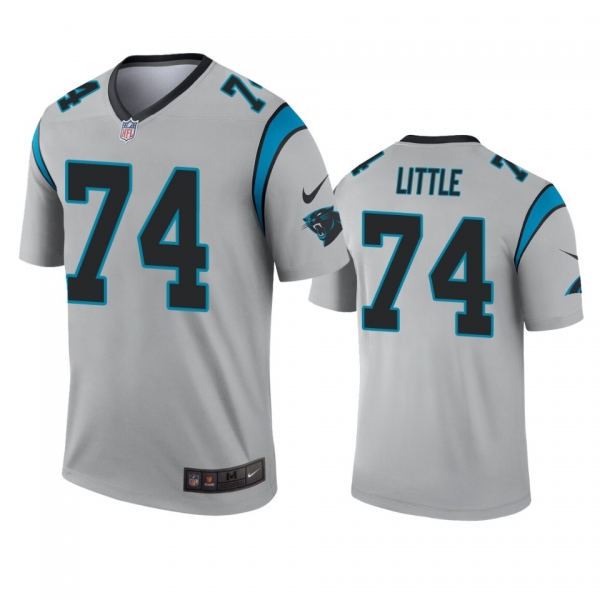 Carolina Panthers Greg Little Silver Inverted Legend Jersey