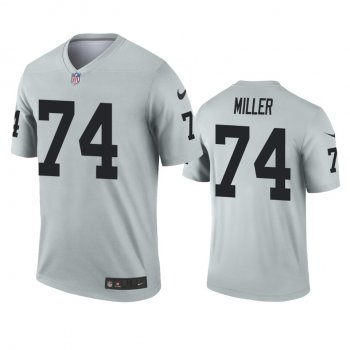 Oakland Raiders Kolton Miller Silver Inverted Legend Jersey