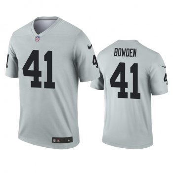 Las Vegas Raiders Lynn Bowden Silver Inverted Legend Jersey