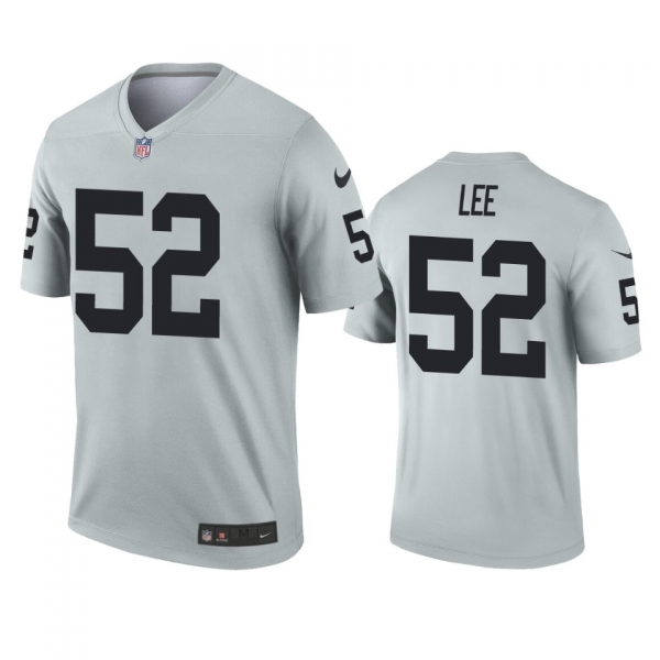 Oakland Raiders Marquel Lee Silver Inverted Legend Jersey