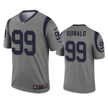 Los Angeles Rams Aaron Donald Gray Inverted Legend Jersey