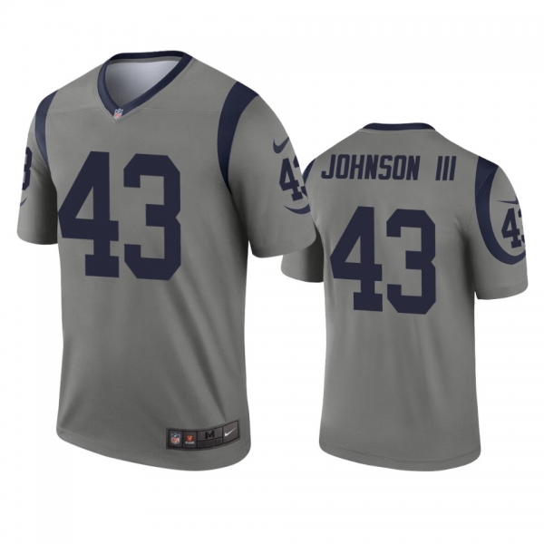 Los Angeles Rams John Johnson Gray Inverted Legend Jersey