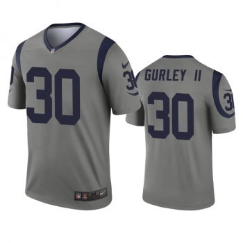 Los Angeles Rams Todd Gurley II Gray Inverted Legend Jersey