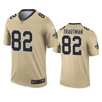 New Orleans Saints Adam Trautman Gold Inverted Legend Jersey