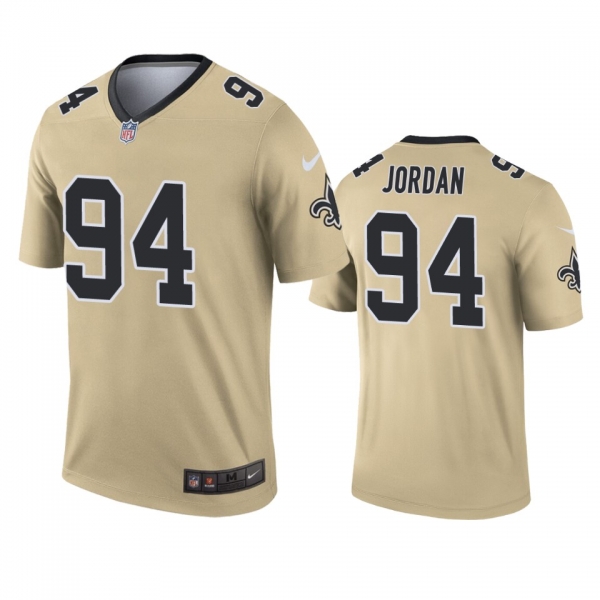 New Orleans Saints Cameron Jordan Gold Inverted Legend Jersey