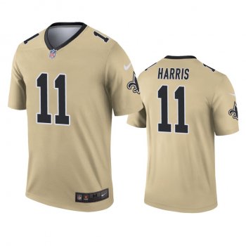 New Orleans Saints Deonte Harris Gold Inverted Legend Jersey