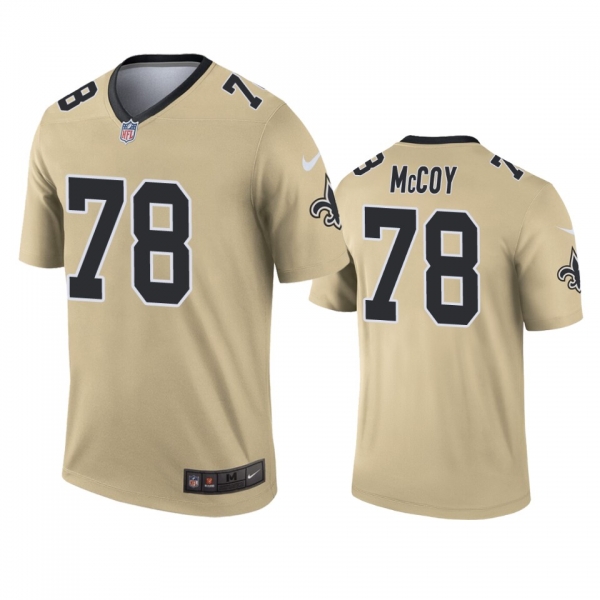 New Orleans Saints Erik McCoy Gold Inverted Legend Jersey