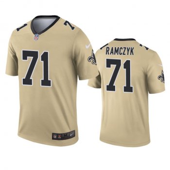 New Orleans Saints Ryan Ramczyk Gold Inverted Legend Jersey