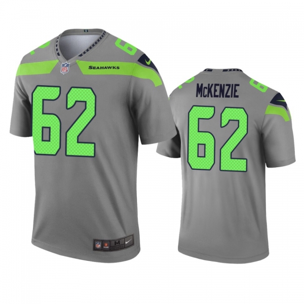 Seattle Seahawks Kahlil McKenzie Gray Inverted Legend Jersey