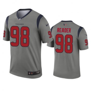 Houston Texans D.J. Reader Gray Inverted Legend Jersey