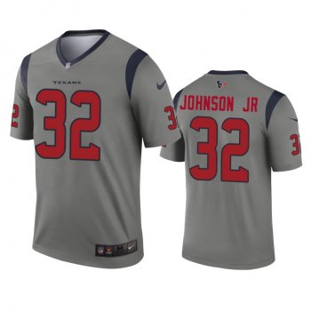 Houston Texans Lonnie Johnson Jr. Gray Inverted Legend Jersey