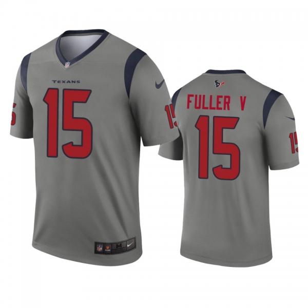 Houston Texans Will Fuller V Gray Inverted Legend Jersey