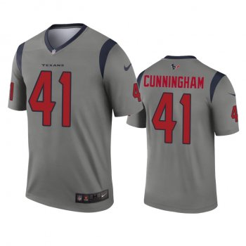 Houston Texans Zach Cunningham Gray Inverted Legend Jersey