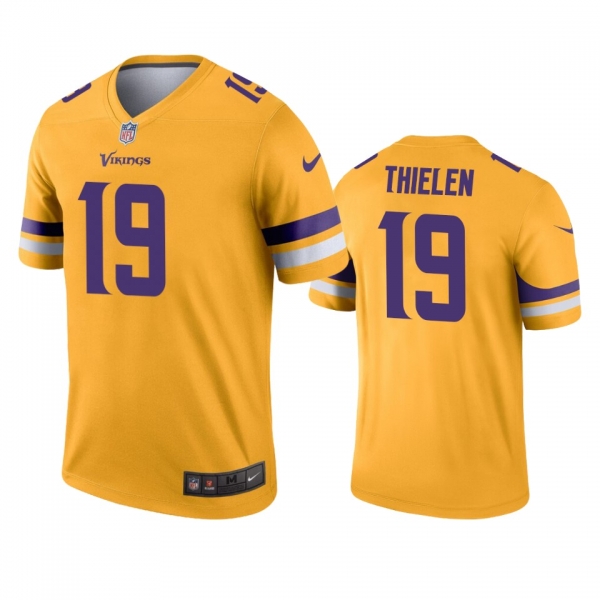 Minnesota Vikings Adam Thielen Gold Inverted Legend Jersey