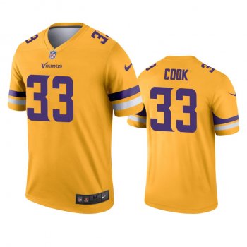 Minnesota Vikings Dalvin Cook Gold Inverted Legend Jersey