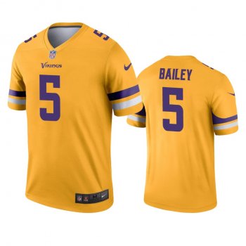 Minnesota Vikings Dan Bailey Gold Inverted Legend Jersey