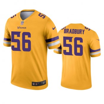 Minnesota Vikings Garrett Bradbury Gold Inverted Legend Jersey