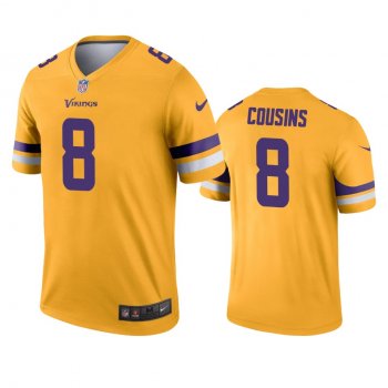 Minnesota Vikings Kirk Cousins Gold Inverted Legend Jersey