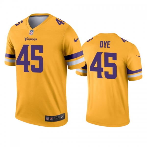 Minnesota Vikings Troy Dye Gold Inverted Legend Jersey