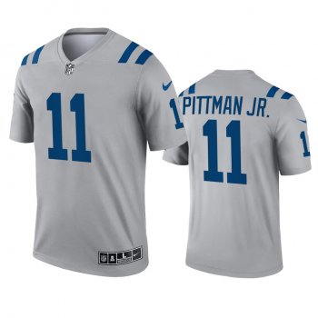 Indianapolis Colts Michael Pittman Jr. Gray 2021 Inverted Legend Jersey