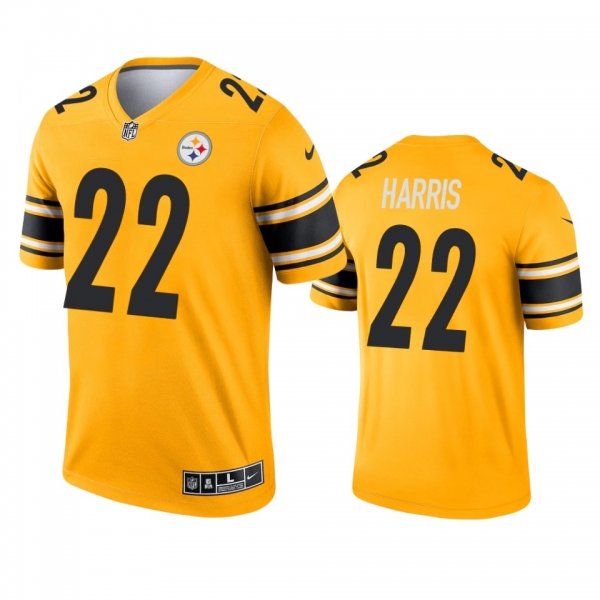 Pittsburgh Steelers Najee Harris Gold 2021 Inverted Legend Jersey