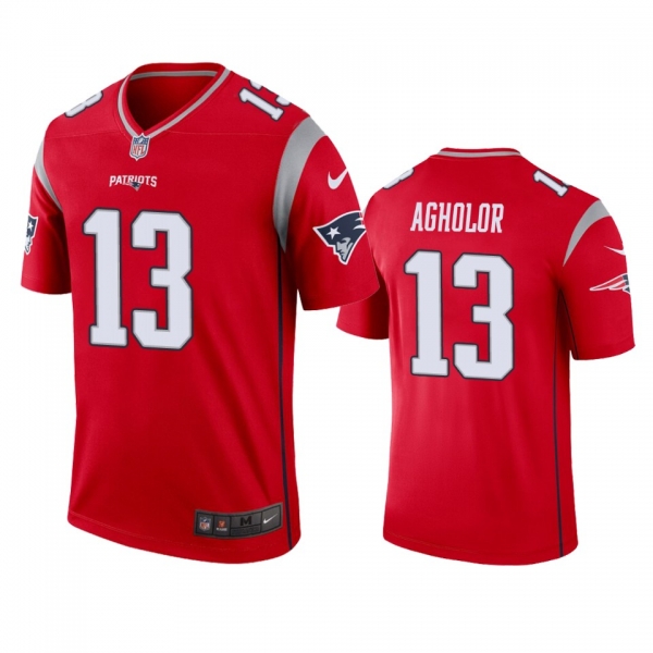 New England Patriots Nelson Agholor Red Inverted Legend Jersey