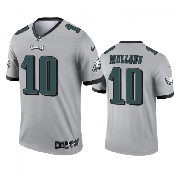 Philadelphia Eagles Nick Mullens Silver 2021 Inverted Legend Jersey