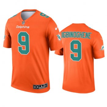 Miami Dolphins Noah Igbinoghene Orange 2021 Inverted Legend Jersey