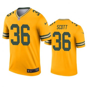 Green Bay Packers Vernon Scott Gold Inverted Legend Jersey