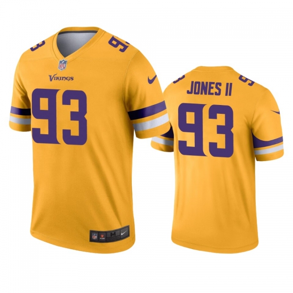 Minnesota Vikings Patrick Jones II Gold Inverted Legend Jersey