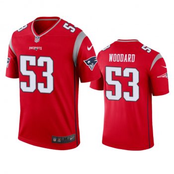 New England Patriots Dustin Woodard Red Inverted Legend Jersey