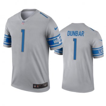 Detroit Lions Quinton Dunbar Gray Inverted Legend Jersey