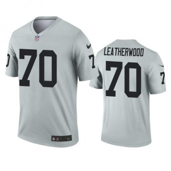 Las Vegas Raiders Alex Leatherwood Silver Inverted Legend Jersey